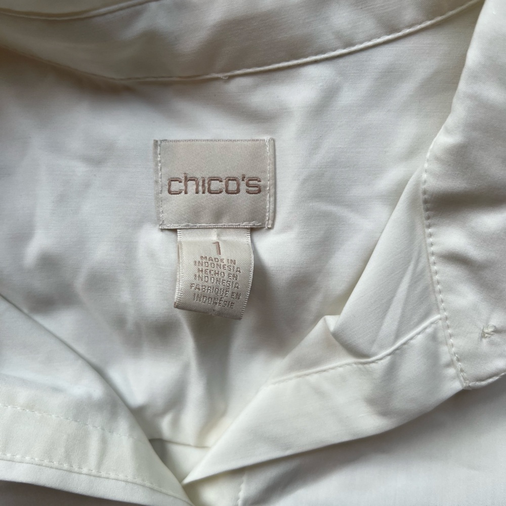 Chico’s White Blouse - Picture 3 of 3